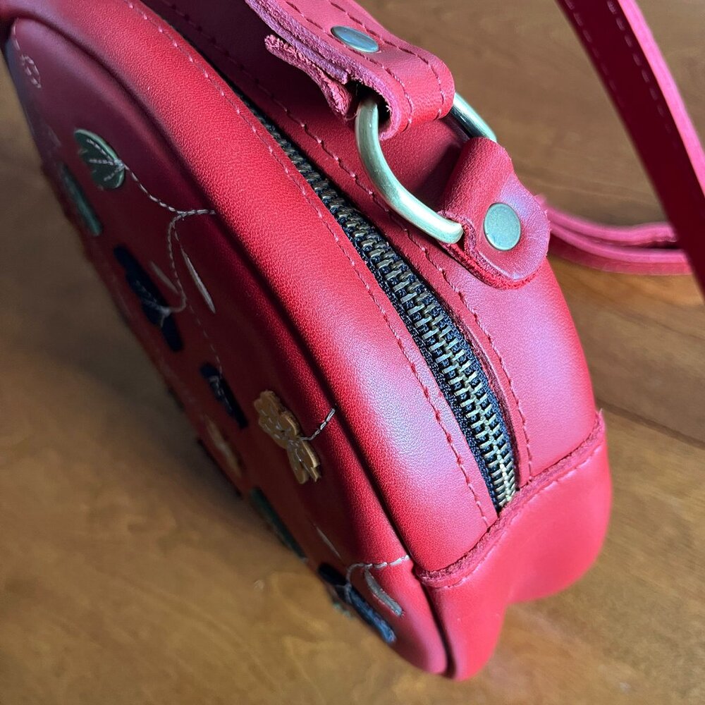 Portland Leather Goods Folklore Ruby large circle crossbody - Picture 7 of 16